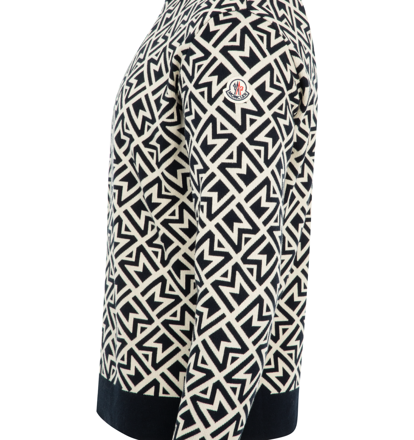 monogram jacquard sweater