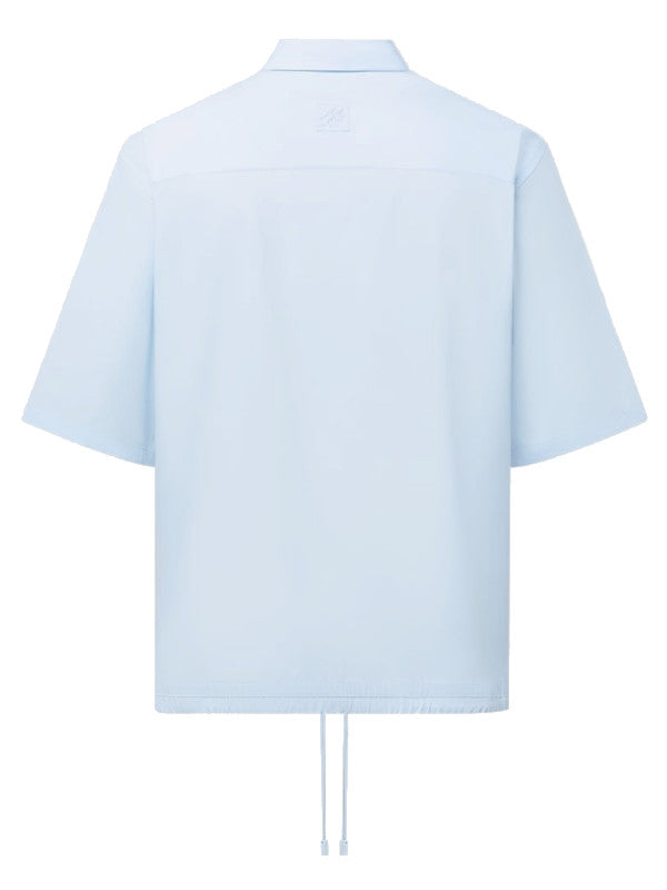 rainbow monogram gradient shirt – light blue
