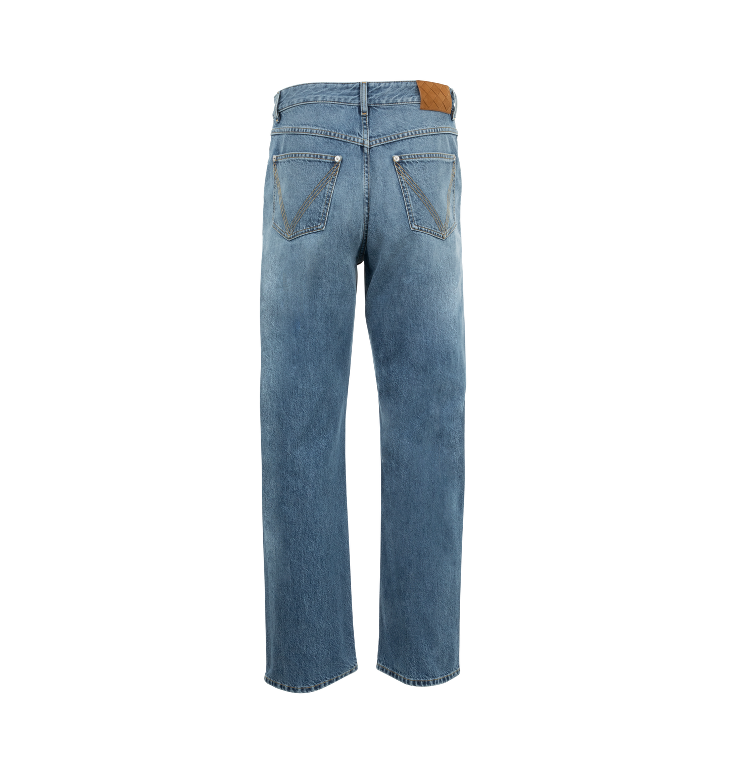 vintage indigo straight jeans