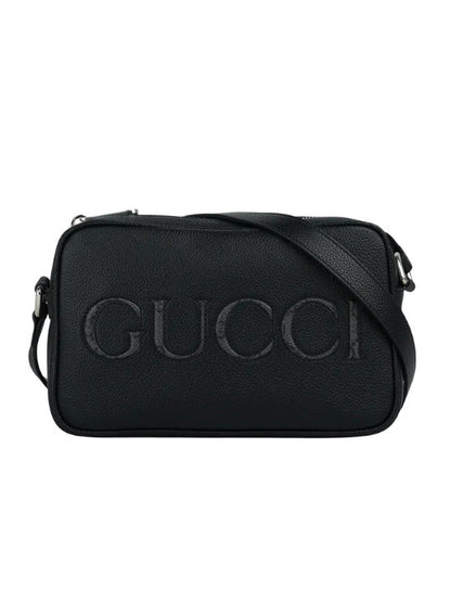 Embossed Leather Crossbody Bag