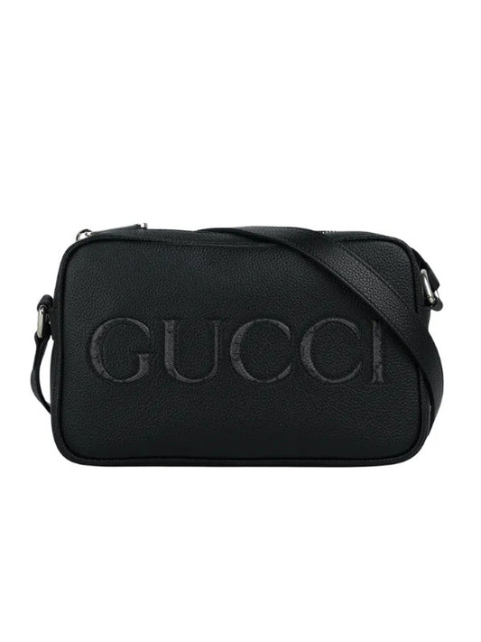 Embossed Leather Crossbody Bag