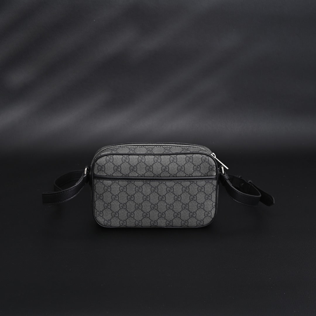 embossed leather crossbody bag
