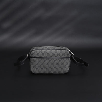 Embossed Leather Crossbody Bag