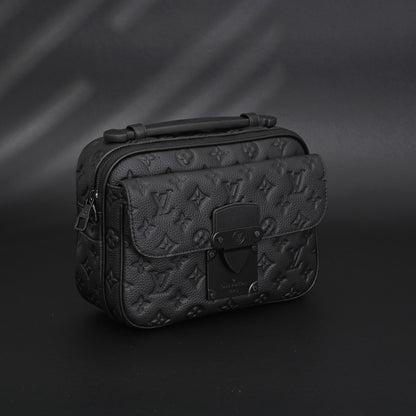 Soft Trunk Messenger Bag – Monogram Black Taurillon
