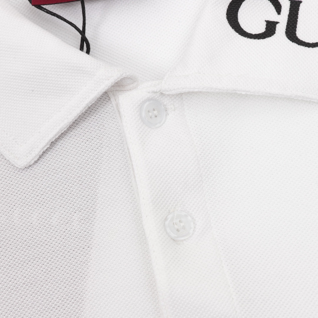 embroidered logo polo shirt