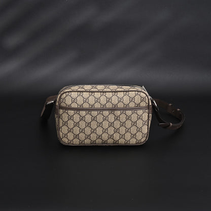 Embossed Leather Crossbody Bag