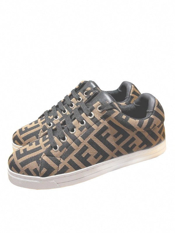 monogram tech fabric low top