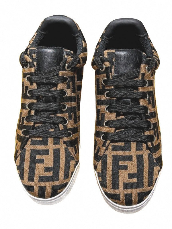 monogram tech fabric low top