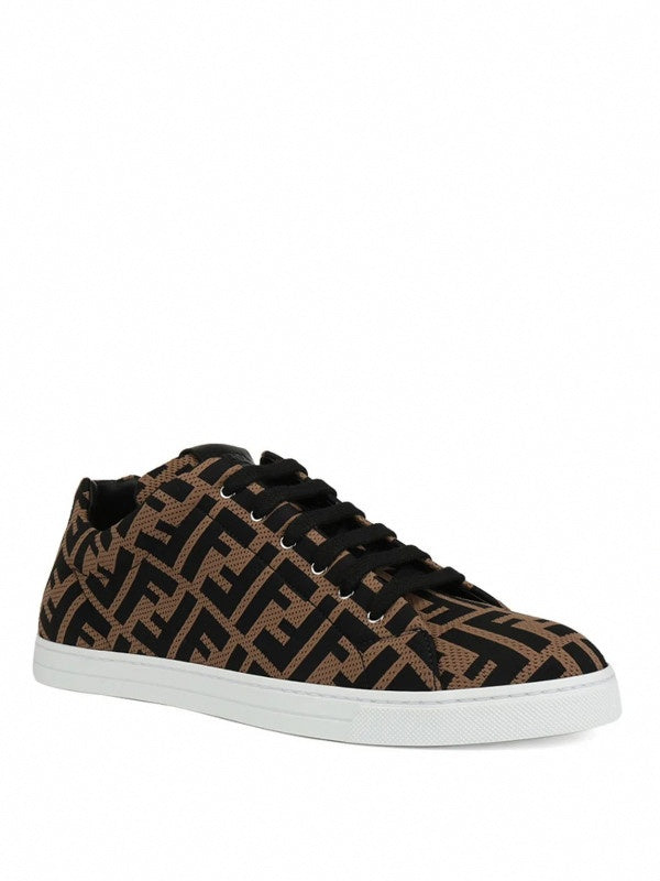 monogram tech fabric low top