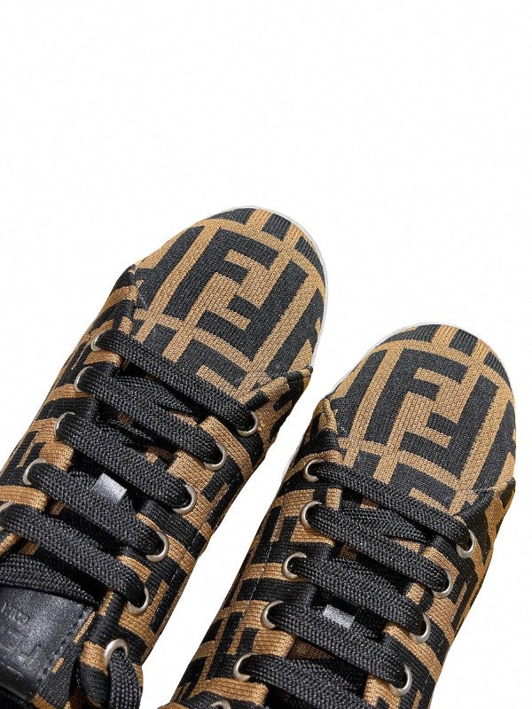 monogram tech fabric low top