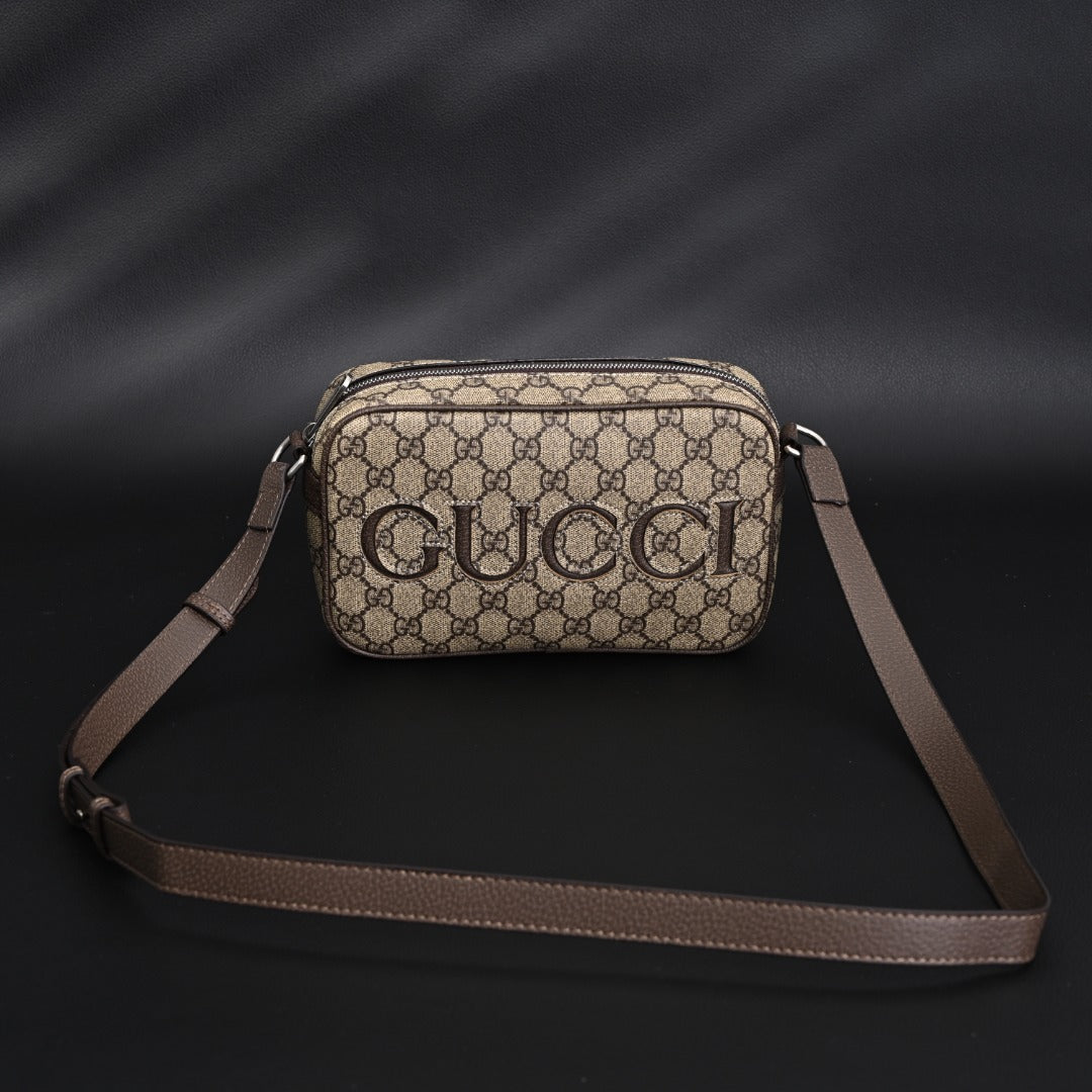 embossed leather crossbody bag
