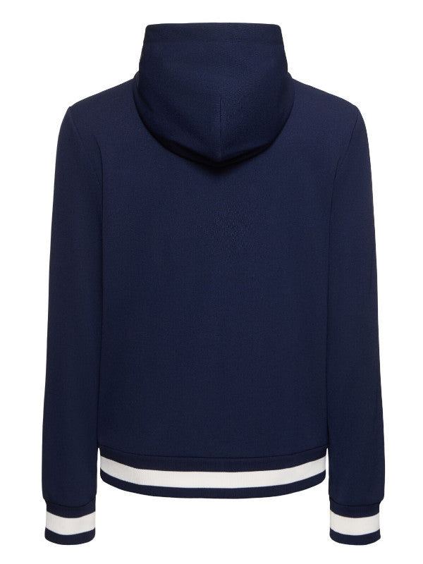 gucci logo tech zip-up hoodie