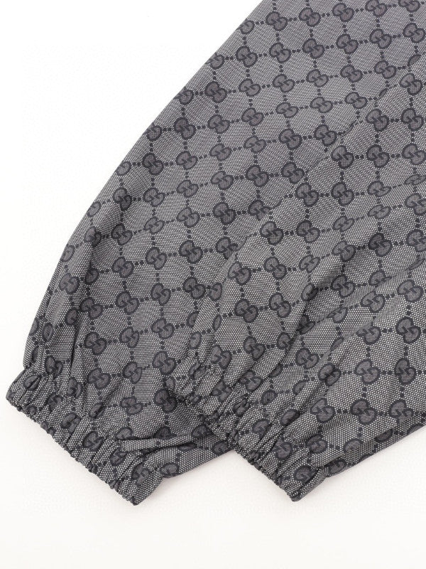monogram zip-up jacket