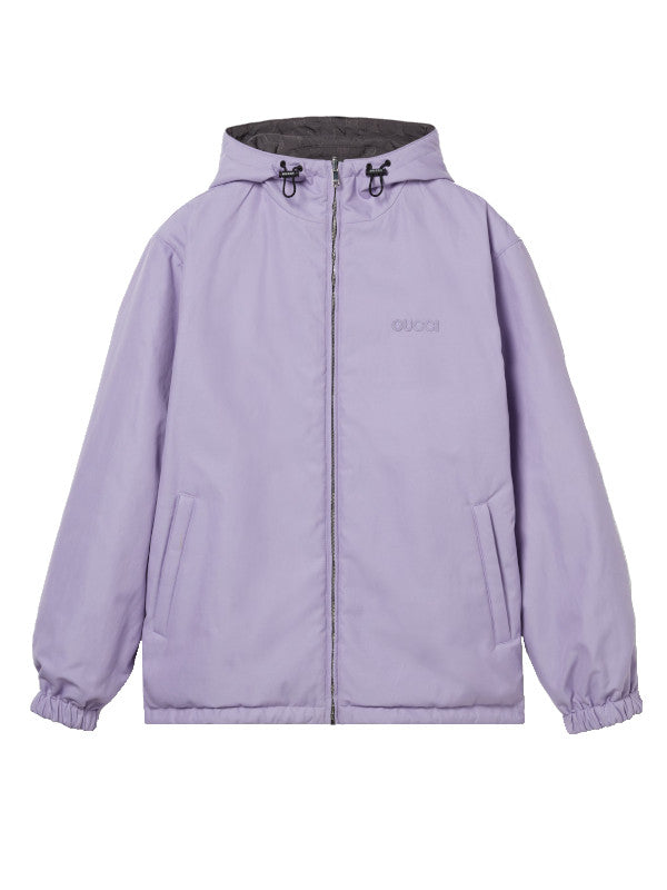 reversible oversized windbreaker jacket