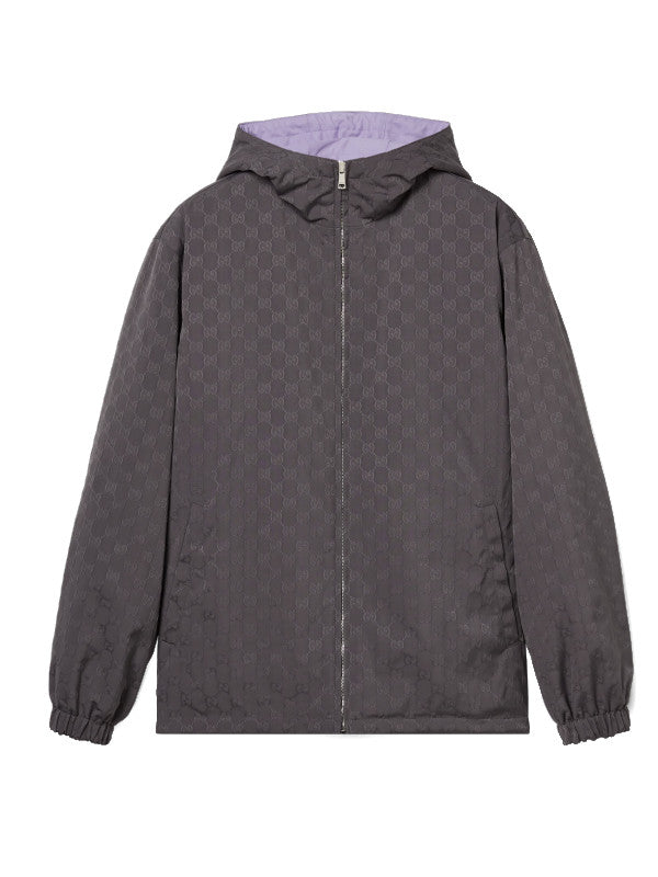 reversible oversized windbreaker jacket