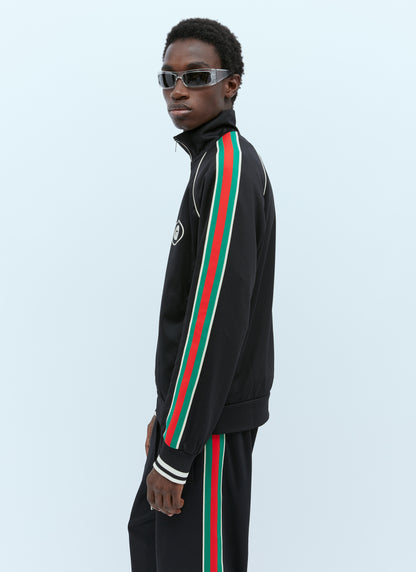 Web-Stripe Logo Track Jacket