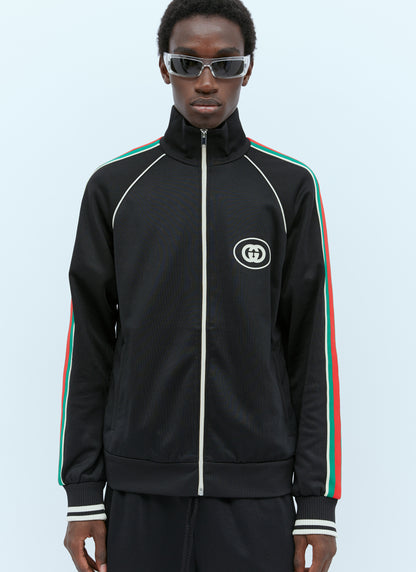 Web-Stripe Logo Track Jacket
