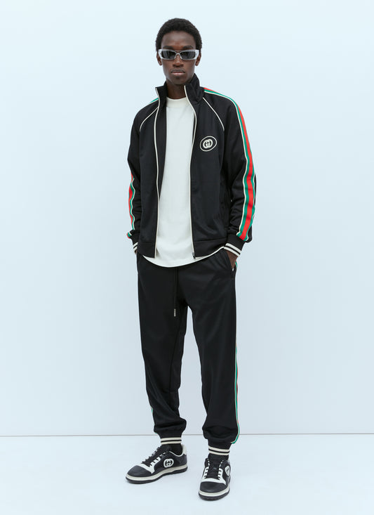 Web-Stripe Track Pants