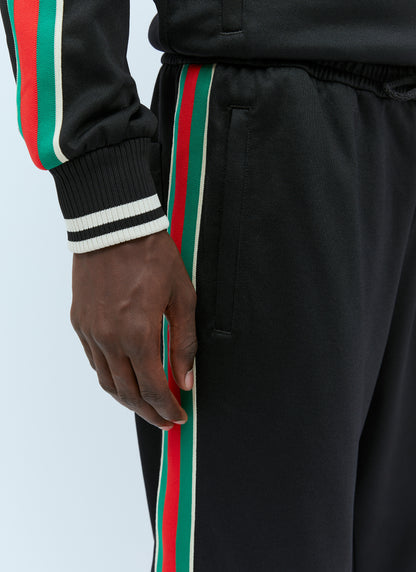Web-Stripe Track Pants
