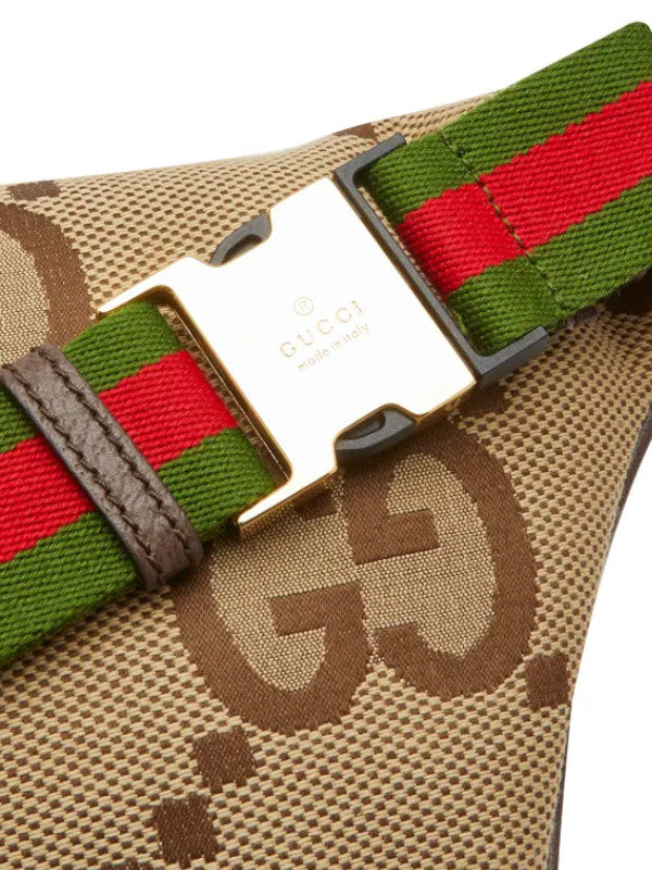 gg supreme canvas belt bag