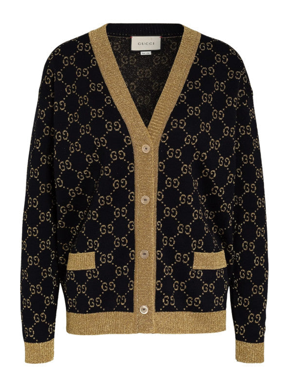 cardigan gg with glitter thread