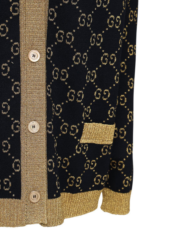cardigan gg with glitter thread