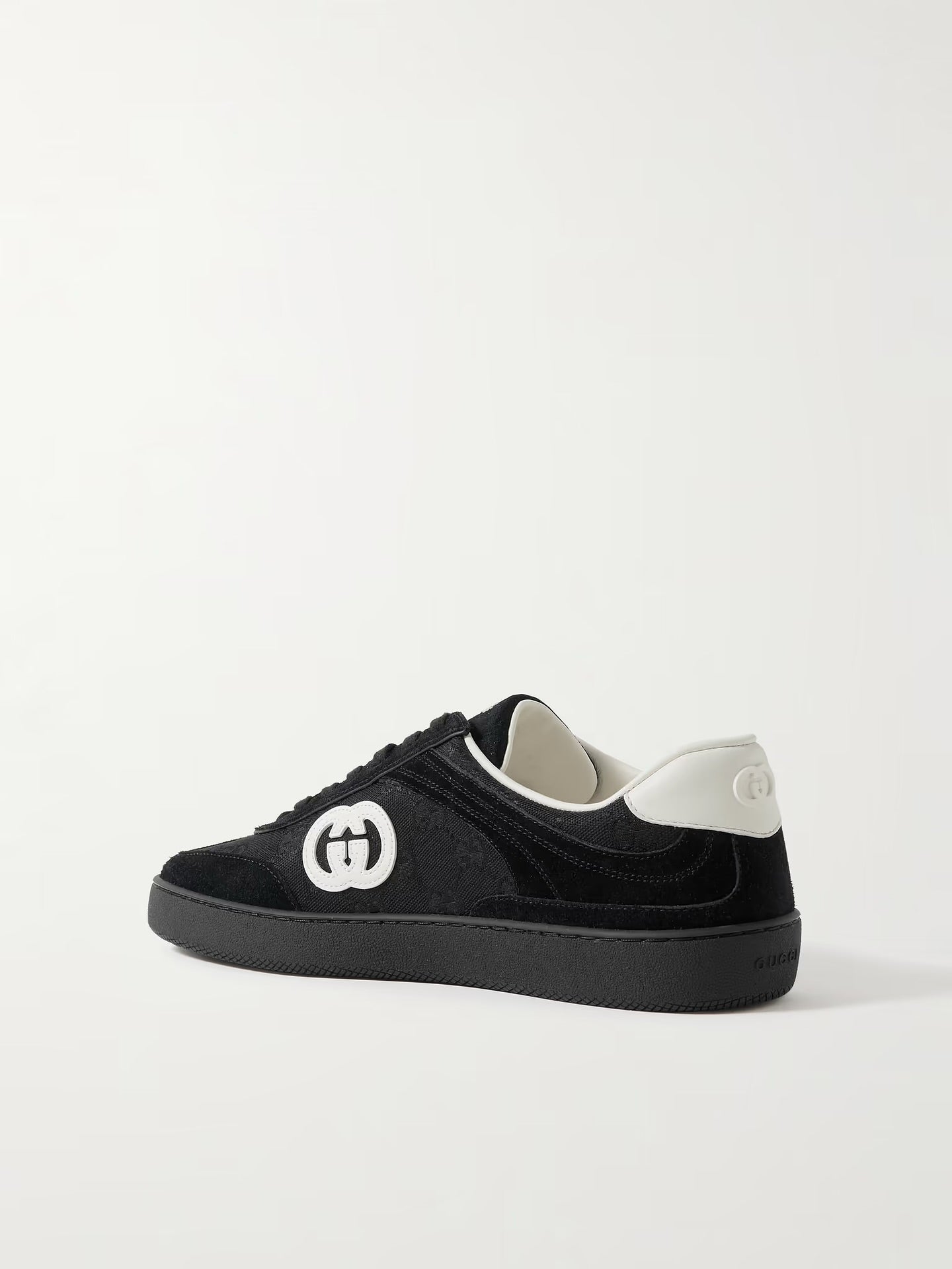 gg embroidered suede sneakers