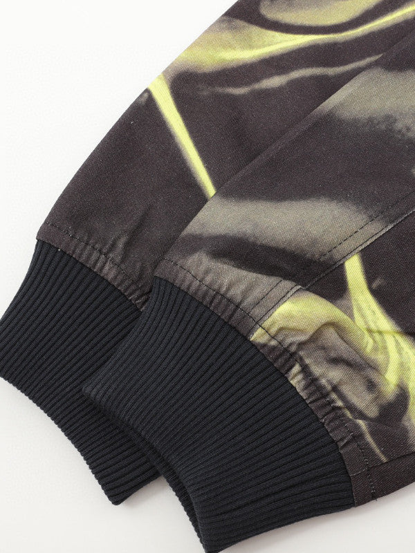 satin-effect bomber jacket