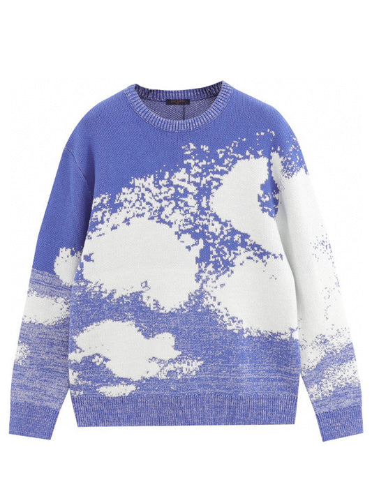 Cloud Pattern Knitsweater