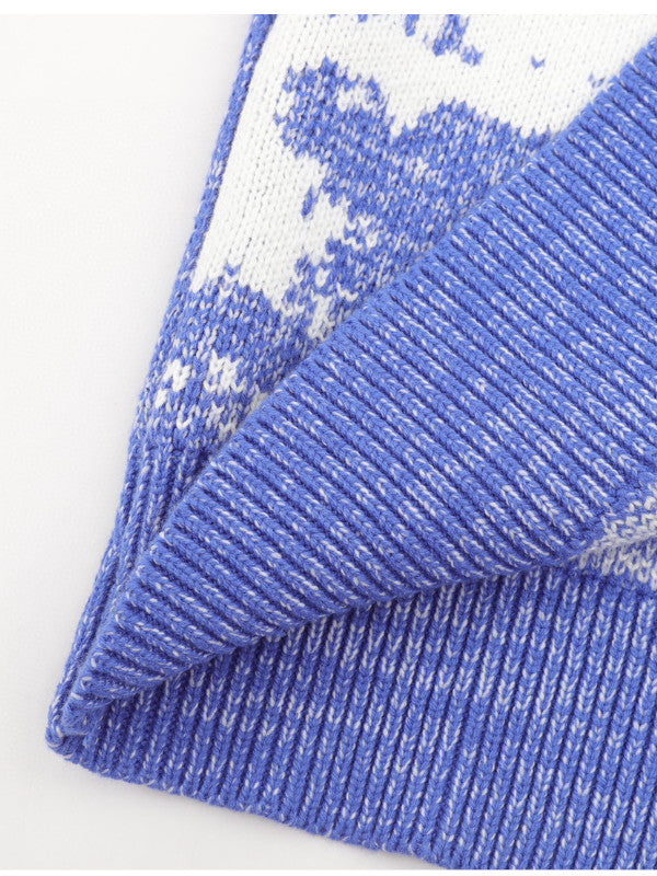 cloud pattern knitsweater