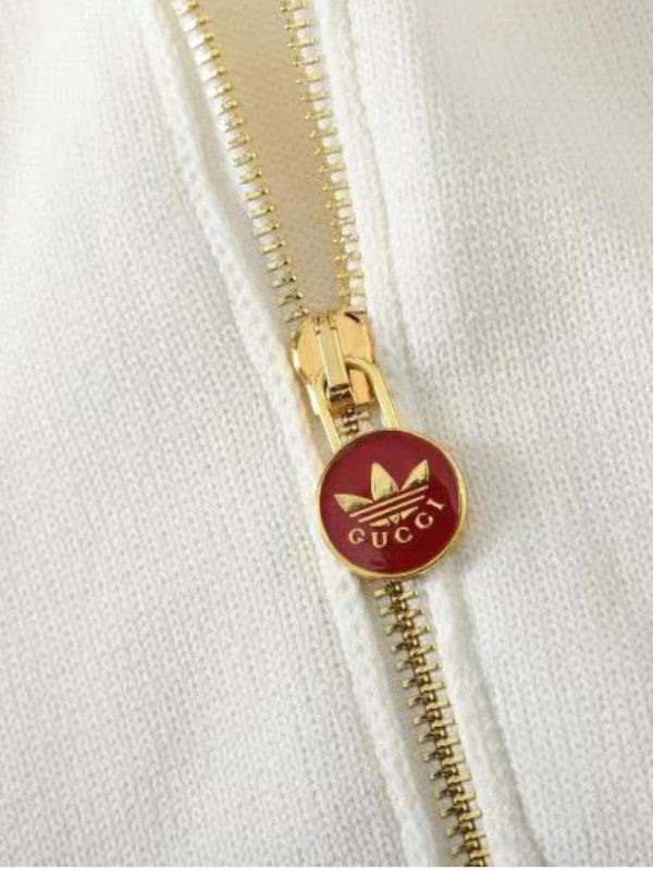 adidas x gucci viscose zip-up jacket oversized