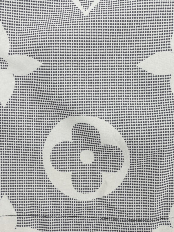 3d monogram shorts