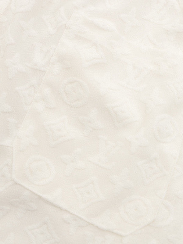 monogram shorts - white