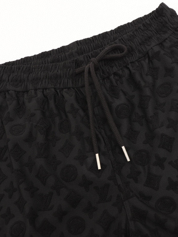monogram shorts - white
