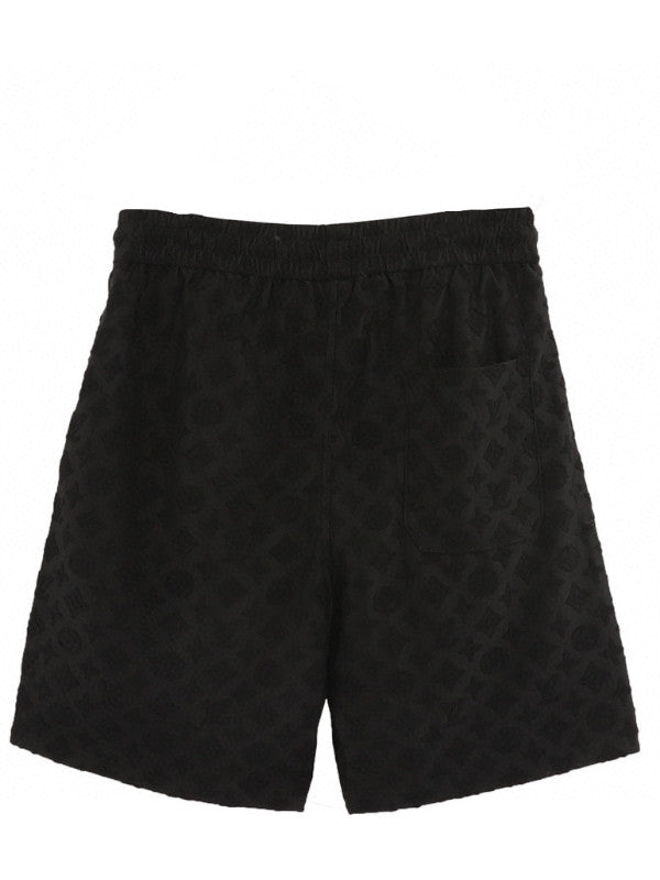 monogram shorts - white