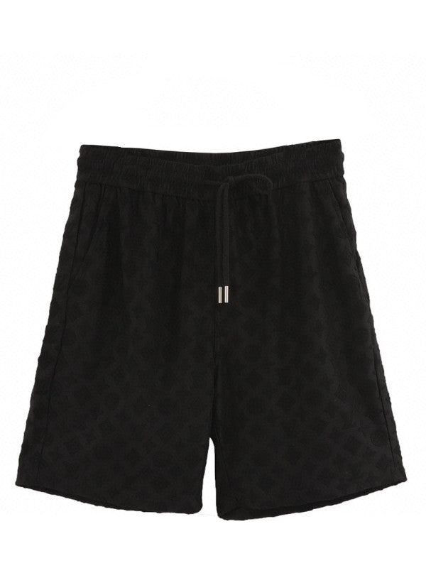 monogram shorts - white