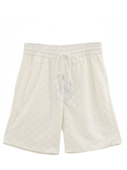 Monogram Shorts - White