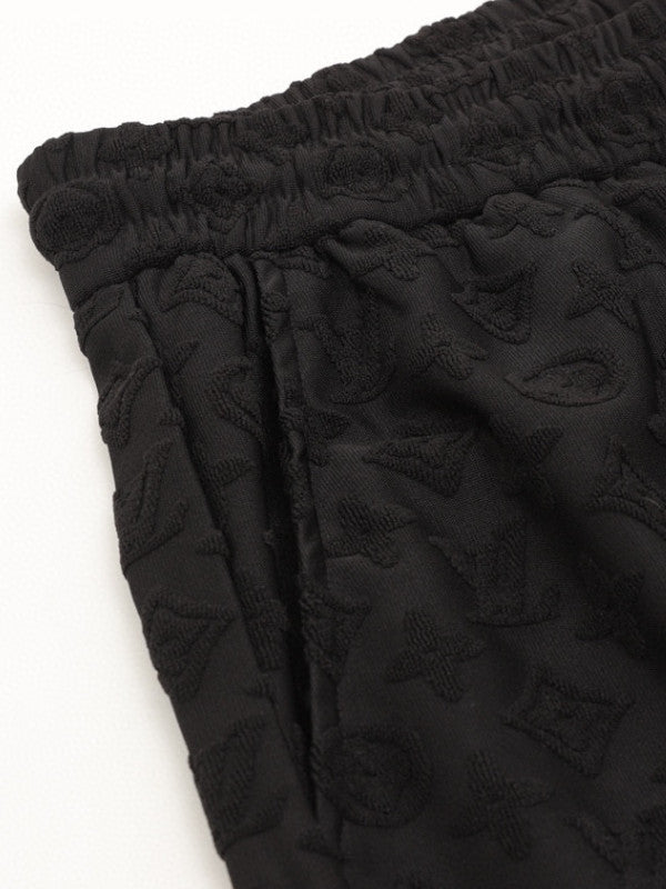 monogram shorts - white