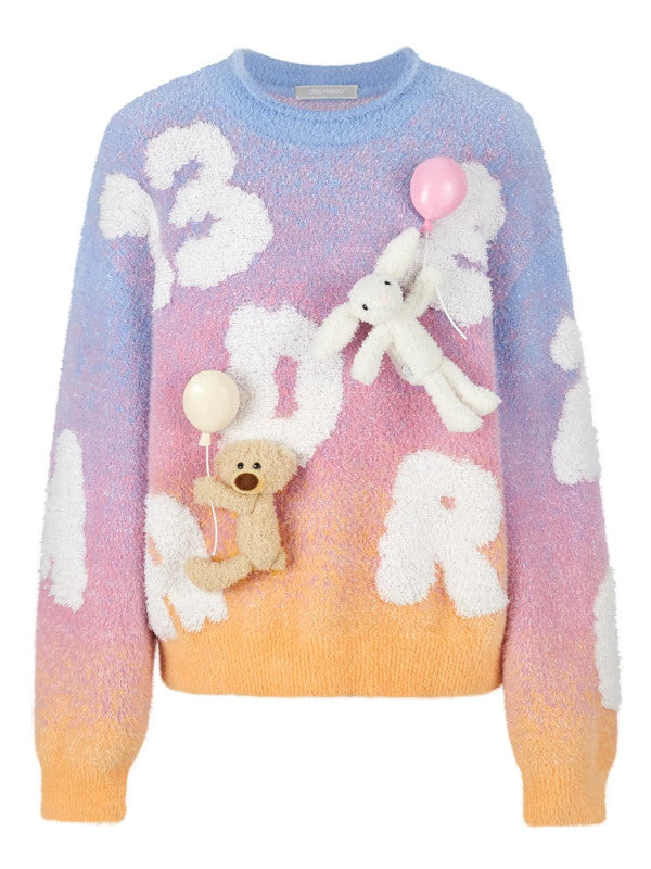 float cloud ballon sweater