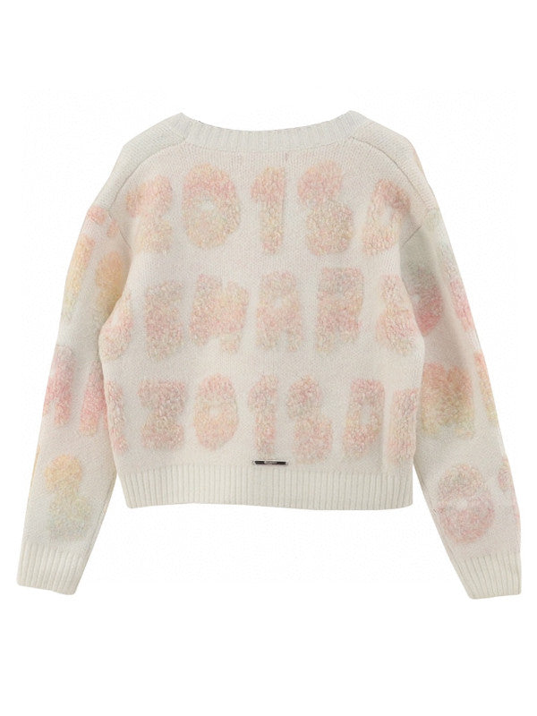 gradient logo cardigan