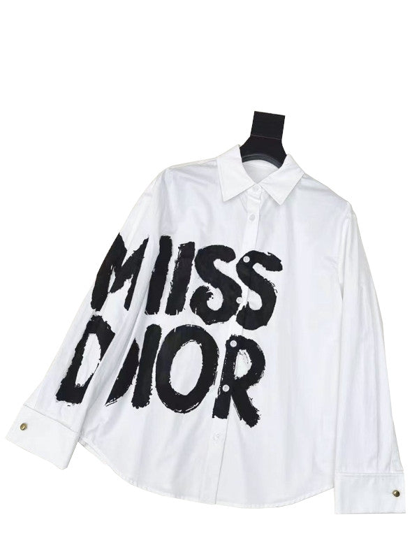 blouse  graffiti pattern