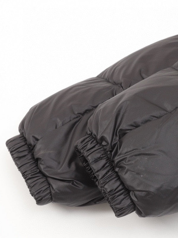 miu miu logo-print padded jacket