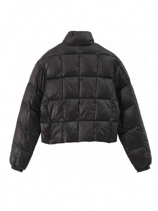 miu miu logo-print padded jacket