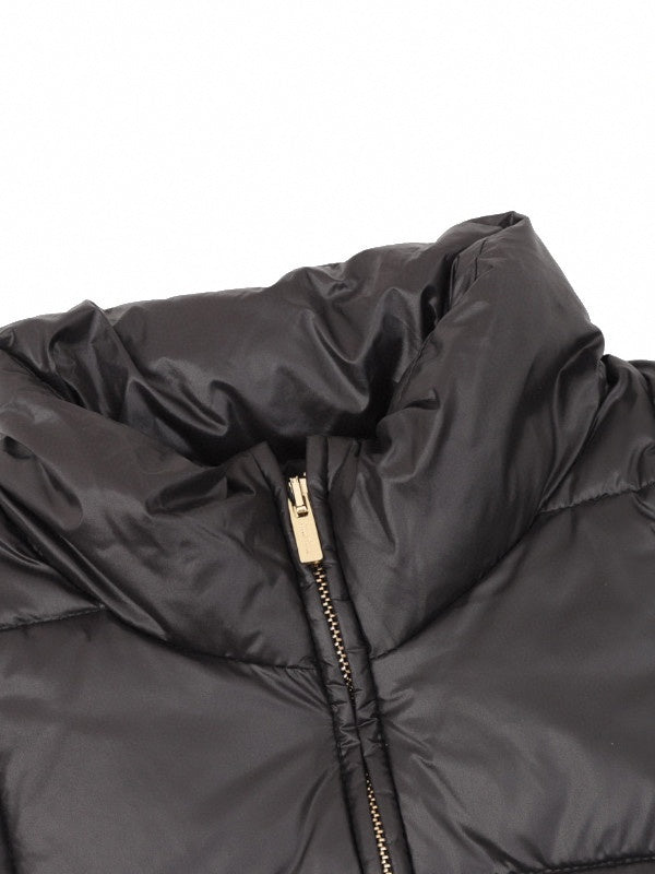 miu miu logo-print padded jacket