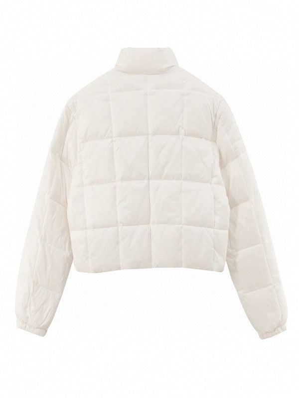 miu miu logo-print padded jacket
