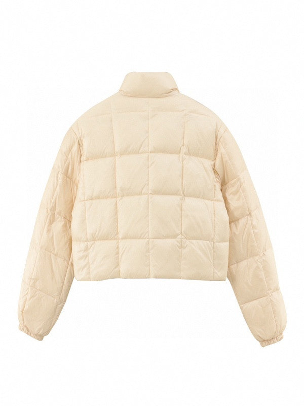 miu miu logo-print padded jacket