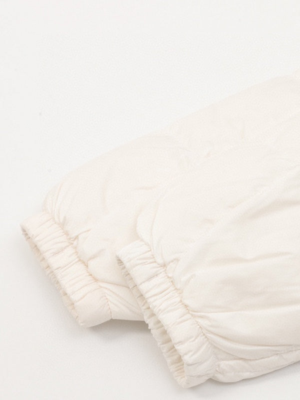miu miu logo-print padded jacket
