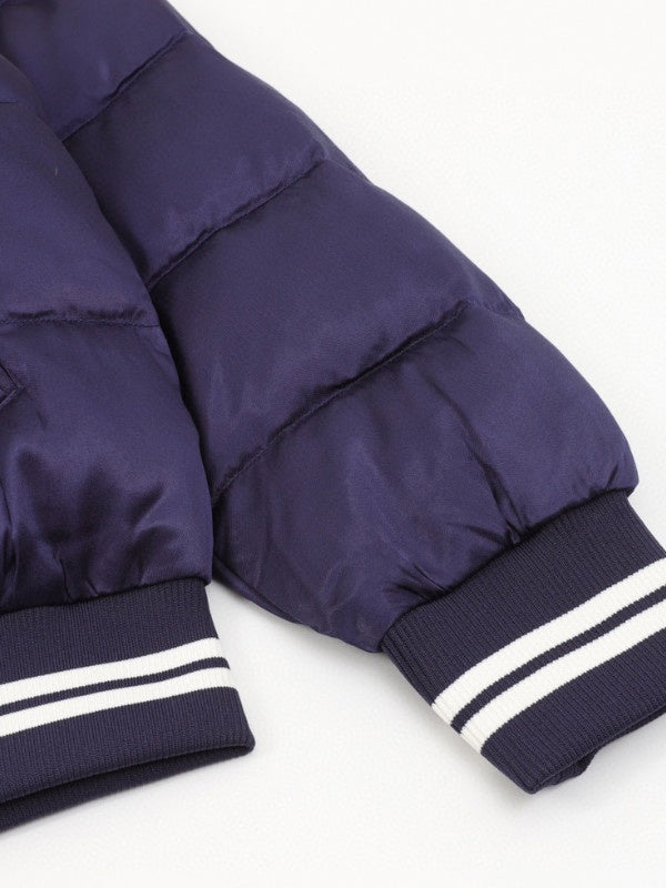 navy blue puffer jacket