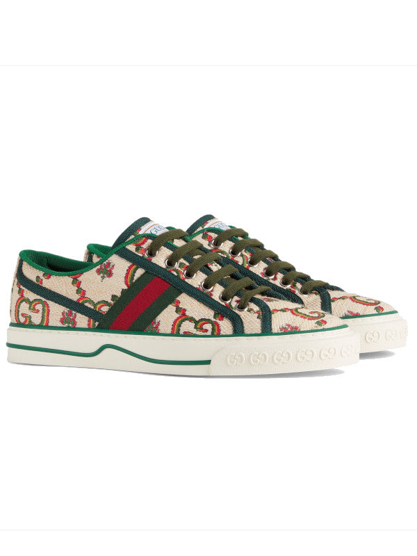 multicolored grid tennis 1977