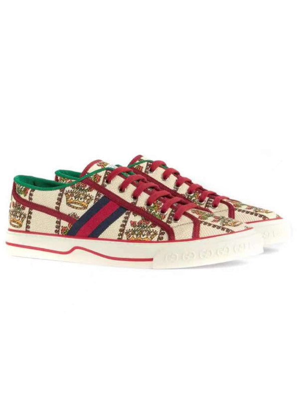 multicolored grid tennis 1977